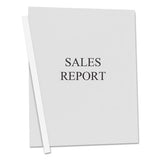 Report Covers With Binding Bars, Vinyl, Clear, 1-8" Capacity, 50-box
