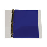 Two-pocket Heavyweight Poly Portfolio Folder, 3-hole Punch, 11 X 8.5, Blue, 25-box