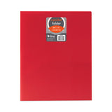 Two-pocket Heavyweight Poly Portfolio Folder, 11 X 8.5, Red, 25-box
