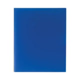 Two-pocket Heavyweight Poly Portfolio Folder, 11 X 8.5, Blue, 25-box