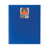 Two-pocket Heavyweight Poly Portfolio Folder, 11 X 8.5, Blue, 25-box