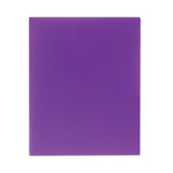 Two-pocket Heavyweight Poly Portfolio Folder, 11 X 8.5, Purple, 25-box