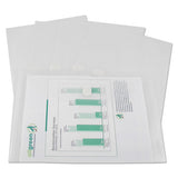 Reusable Poly Envelope, Hook And Loop Closure, 9.38 X 13, Clear, 5-pack