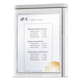 Cubicle Keepers Hook And Loop-backed Display, 9 13-64 X 11 13-32, Clear, 25-pack