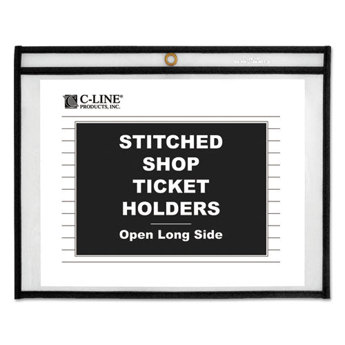 Shop Ticket Holders, Stitched, Sides Clear, 50 Sheets, 11 X 8 1-2, 25-box