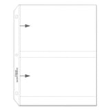 Clear Photo Pages For Four 5 X 7 Photos, 3-hole Punched, 11-1-4 X 8-1-8