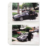 Clear Photo Pages For Four 5 X 7 Photos, 3-hole Punched, 11-1-4 X 8-1-8