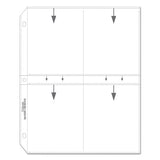 Clear Photo Pages For 8, 3-1-2 X 5 Photos, 3-hole Punched, 11-1-4 X 8-1-8