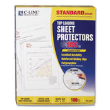 Standard Weight Polypropylene Sheet Protectors, Clear, 2", 11 X 8 1-2, 100-bx