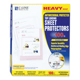 Hvywt Poly Sht Protectors, Clear, Top-loading, 2", 11 X 8 1-2, 100-bx