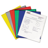 Antimicrobial Protected Poly Project Folders, Letter Size, Clear, 25-box