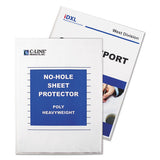 Top-load No-hole Sheet Protectors, Heavyweight, Clear, 2" Capacity, 25-bx