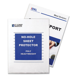 Top-load No-hole Sheet Protectors, Heavyweight, Clear, 2" Capacity, 25-bx