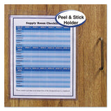 Self-adhesive Shop Ticket Holders, Super Heavy, 15 Sheets, 8 1-2 X 11, 50-box