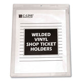 Clear Vinyl Shop Ticket Holders, Both Sides Clear, 50 Sheets, 9 X 12, 50-box