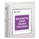 Magnetic Shop Ticket Holders, Super Heavyweight, 15 Sheets, 8 1-2 X 11, 15-bx