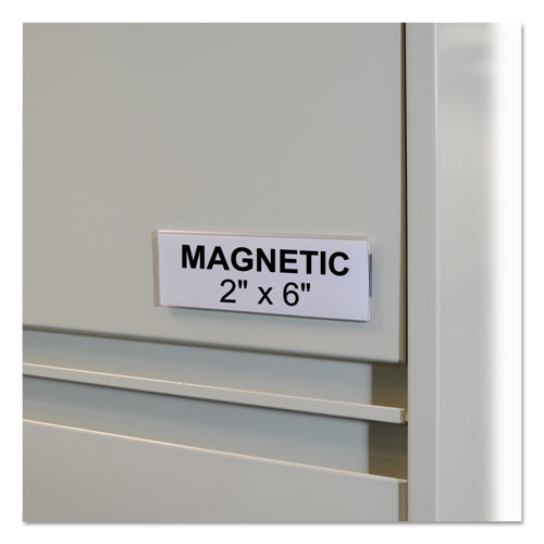 Hol-dex Magnetic Shelf-bin Label Holders, Side Load, 2