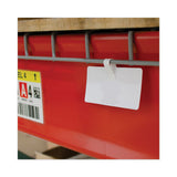 Wire Rack Shelf Tag, Side Load, 3.5 X 1.5, White, 10-pack