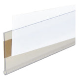 Self-adhesive Label Holders, Top Load, 1 X 6, Clear, 50-pack