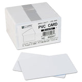 Pvc Id Badge Card, 3 3-8 X 2 1-8, White, 100-pack