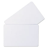 Pvc Id Badge Card, 3 3-8 X 2 1-8, White, 100-pack