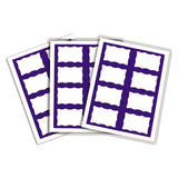 Laser Printer Name Badges, 3 3-8 X 2 1-3, White-blue, 200-box