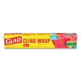 Clingwrap Plastic Wrap, 200 Square Foot Roll, Clear, 12-carton