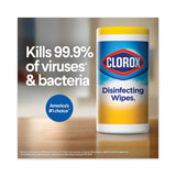 Disinfecting Wipes, 7 X 8, Crisp Lemon, 35-canister, 12-carton