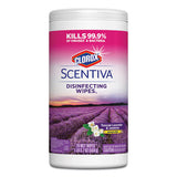 Disinfecting Wipes, 7 X 7 3-4, Crisp Lemon, 75-canister, 6 Canisters-carton