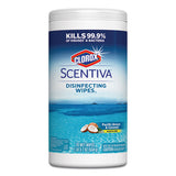 Disinfecting Wipes, 7 X 7 3-4, Crisp Lemon, 75-canister, 6 Canisters-carton