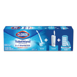 Toilet Wand Disposable Toilet Cleaning Kit: Handle, Caddy And Refills, 6-carton