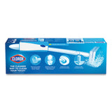 Toilet Wand Disposable Toilet Cleaning Kit: Handle, Caddy And Refills, White