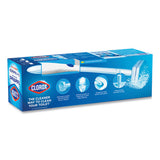 Toilet Wand Disposable Toilet Cleaning Kit: Handle, Caddy And Refills, White
