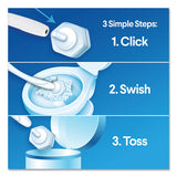 Toilet Wand Disposable Toilet Cleaning Kit: Handle, Caddy And Refills, White