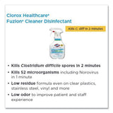 Fuzion Cleaner Disinfectant, Unscented, 32 Oz Spray Bottle, 9-carton