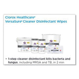 Versasure Cleaner Disinfectant Wipes, 1-ply, 6.75" X 8", White, 85-canister, 6 Canisters-carton