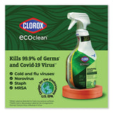 Clorox Pro Ecoclean Disinfecting Cleaner, Unscented, 32 Oz Spray Bottle, 9-carton