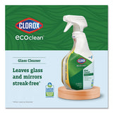 Clorox Pro Ecoclean Glass Cleaner, Unscented, 32 Oz Spray Bottle, 9/carton