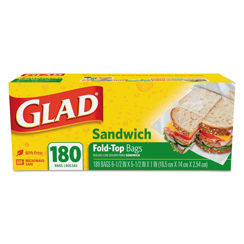 Fold-top Sandwich Bags, 6.5