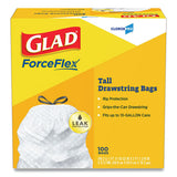 Tall Kitchen Drawstring Trash Bags, 13 Gal, 0.72 Mil, 24" X 27.38", Gray, 400-carton