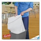 Tall Kitchen Drawstring Trash Bags, 13 Gal, 0.72 Mil, 24" X 27.38", Gray, 100-box