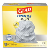 Tall Kitchen Drawstring Trash Bags, 13 Gal, 0.72 Mil, 23.75" X 24.88", White, 240/carton