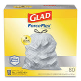 Tall Kitchen Drawstring Trash Bags, 13 Gal, 0.72 Mil, 23.75" X 24.88", White, 240/carton