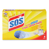 Steel Wool Soap Pad, 4-box, 24 Boxes-carton