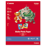 Photo Paper Plus, 8.5 Mil, 8.5 X 11, Matte White, 50-pack