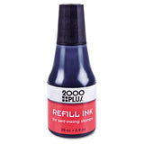 Self-inking Refill Ink, Blue, 0.9 Oz. Bottle