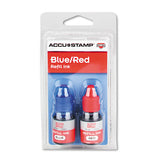 Accu-stamp Gel Ink Refill, Blue, 0.35 Oz Bottle