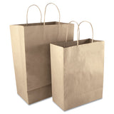 Premium Shopping Bag, 10"  X 4.5" X 13", Brown Kraft, 50-box