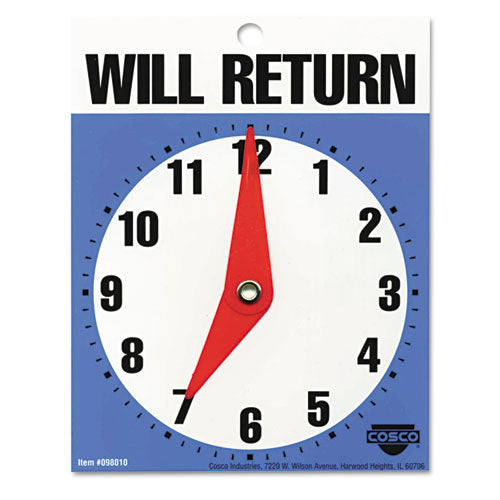 Will Return Later Sign, 5