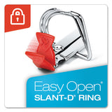 Premier Easy Open Clearvue Locking Slant-d Ring Binder, 3 Rings, 3" Capacity, 11 X 8.5, Black